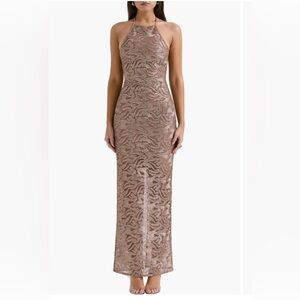 House of CB Giada beaded gown